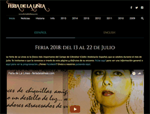 Tablet Screenshot of feriadelalinea.com